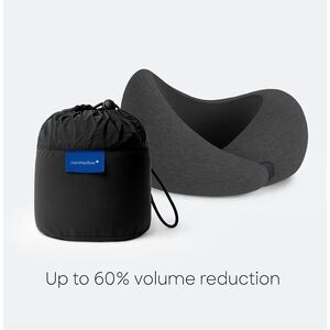 Ostrichpillow Travel Pillow in Black and Gray